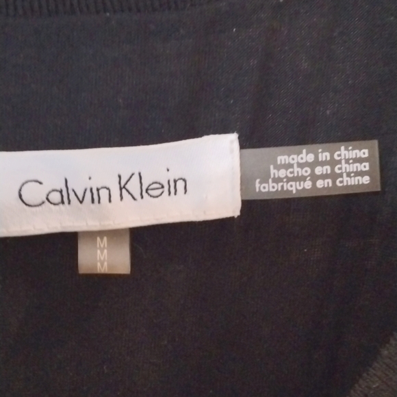 Calvin Klein Long Sleeve Round Neck Ombré Leopard Print Chiffon Tunic Size Med - Picture 3 of 12